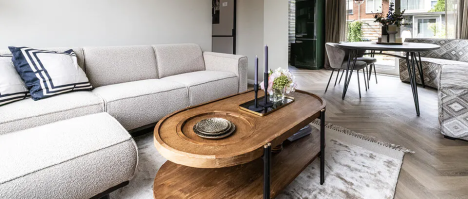 Statement 3-zits Bank 230 Cm Bouclé Beige